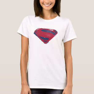 Justice League   Brush & Halftone Superman-Symbol T-Shirt