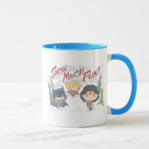 Justice League Chibi Schneeballschlacht Tasse