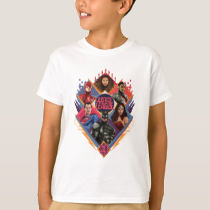 Justice League Diamond Hatch Group-Abzeichen T-Shirt