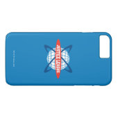 Justice League Globus-Logo Case-Mate iPhone Hülle (Rückseite (Horizontal))