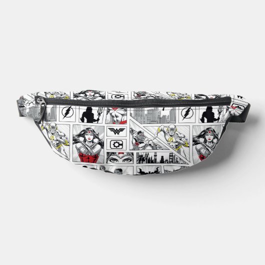 Justice League Heldentafel-Muster Bauchtasche (Ablage )