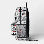 Justice League Heldentafel-Muster Bedruckter Rucksack (Rechts)