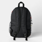 Justice League Heldentafel-Muster Bedruckter Rucksack (Rückseite)