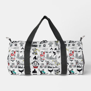 Justice League Heldentafel-Muster Duffle Bag