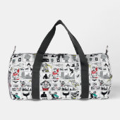 Justice League Heldentafel-Muster Duffle Bag (Rückseite)
