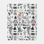 Justice League Heldentafel-Muster Fleecedecke (Vorderseite)