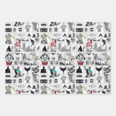 Justice League Heldentafel-Muster Geschenkpapier Set (Vorderseite 3)