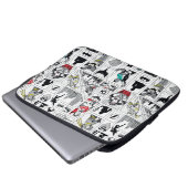 Justice League Heldentafel-Muster Laptopschutzhülle (Vorne Knopf)