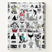 Justice League Heldentafel-Muster Notizblock (Rückseite)