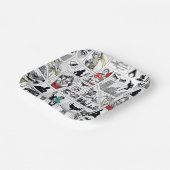 Justice League Heldentafel-Muster Pappteller (Gewinkelt)