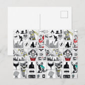 Justice League Heldentafel-Muster Postkarte (Vorne/Hinten)