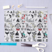 Justice League Heldentafel-Muster Seidenpapier (Handwerk)