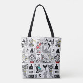 Justice League Heldentafel-Muster Tasche (Rückseite)