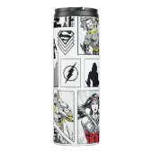 Justice League Heldentafel-Muster Thermosbecher (Rückseite)