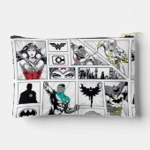 Justice League Heldentafel-Muster Zubehörtasche (Rückseite)