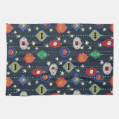 Justice League Holiday Bauble Pattern Geschirrtuch (Horizontal)