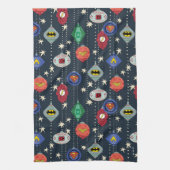 Justice League Holiday Bauble Pattern Geschirrtuch (Vertikal)