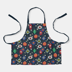 Justice League Holiday Bauble Pattern Schürze