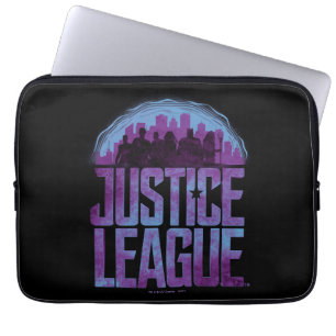 Justice League   Justice League City Silhouette Laptopschutzhülle