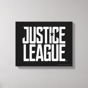 Justice League   Justice League-Logo Leinwanddruck