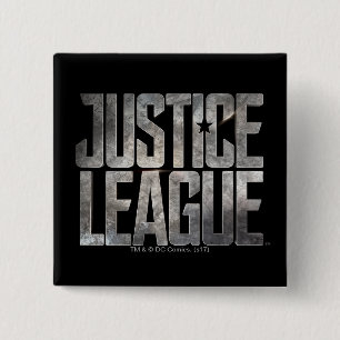 Justice League   Justice League Metall-Logo Button