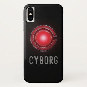 Justice League   Leuchtendes Cyborg-Symbol iPhone X Hülle