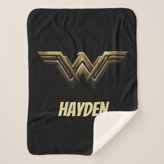 Justice League | Metallic Wonder Woman Symbol Sherpadecke (Vorderseite)
