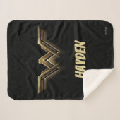 Justice League | Metallic Wonder Woman Symbol Sherpadecke (Vorderseite (Horizontal))