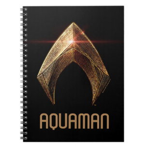 Justice League   Metallisches Aquaman-Symbol Notizblock