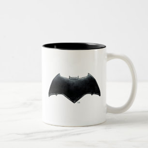 Justice League   Metallisches Batman-Symbol Zweifarbige Tasse
