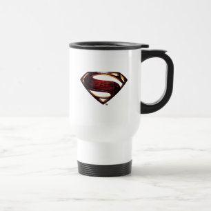 Justice League   Metallisches Superman-Symbol Reisebecher