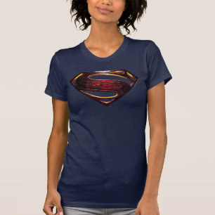 Justice League   Metallisches Superman-Symbol T-Shirt
