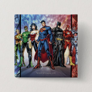 Justice League   New 52 Justice League Besetzung Button