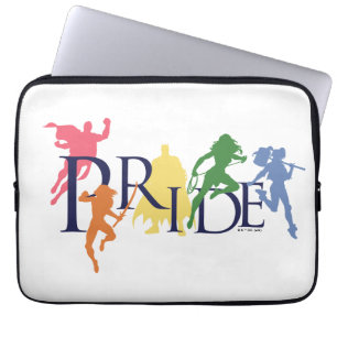 Justice League Pride Charakter-Silhouetten Laptopschutzhülle