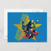 Justice League Star Heroes Postkarte (Vorne/Hinten)