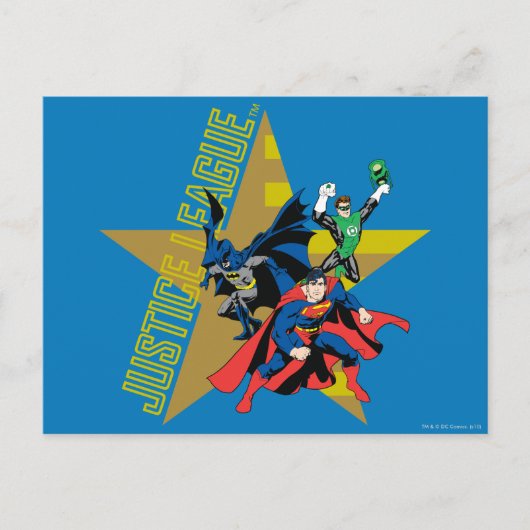 Justice League Star Heroes Postkarte (Vorderseite)