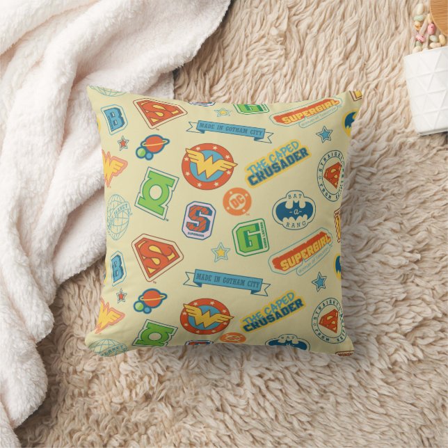 Justice League Super Hero Badge Pattern Kissen (Decke)