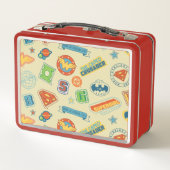 Justice League Super Hero Badge Pattern Metall Brotdose (Rückseite)