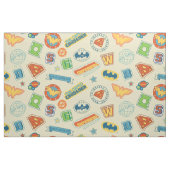 Justice League Superhelden-Abzeichen-Muster Stoff (Fat Quarter (45,7 x 55,9 cm))