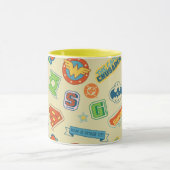 Justice League Superhelden-Abzeichen-Muster Tasse (Zentrum)