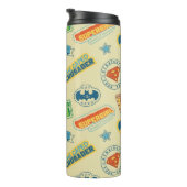 Justice League Superhelden-Abzeichen-Muster Thermosbecher (Nach rechts gedreht)