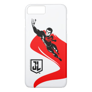 Justice League   Superman fliegt Noir Pop Art iPhone 8 Plus/7 Plus Hülle