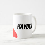 Justice League | Superman Flying Noir Pop Art Kaffeetasse (VorderseiteRechts)