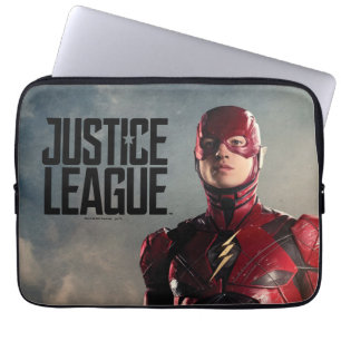 Justice League   The Flash auf dem Schlachtfeld Laptopschutzhülle