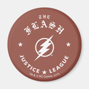 Justice League   The Flash Retro-Blitz-Emblem Magnet