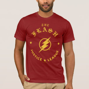 Justice League   The Flash Retro-Blitz-Emblem T-Shirt