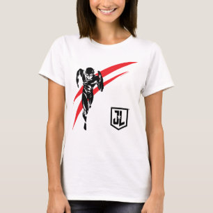 Justice League   The Flash Running Noir Pop Art T-Shirt