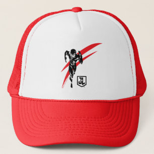 Justice League The Flash Running Noir Pop Art Truckerkappe