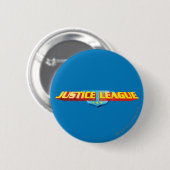 Justice League Thin Name und Schild-Logo Button (Vorne & Hinten)
