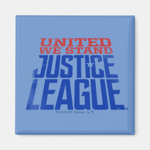 Justice League   United We Stand Grafik Magnet